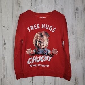 Chucky Hybrid Mens Graphic Crew Neck Sweatshirt